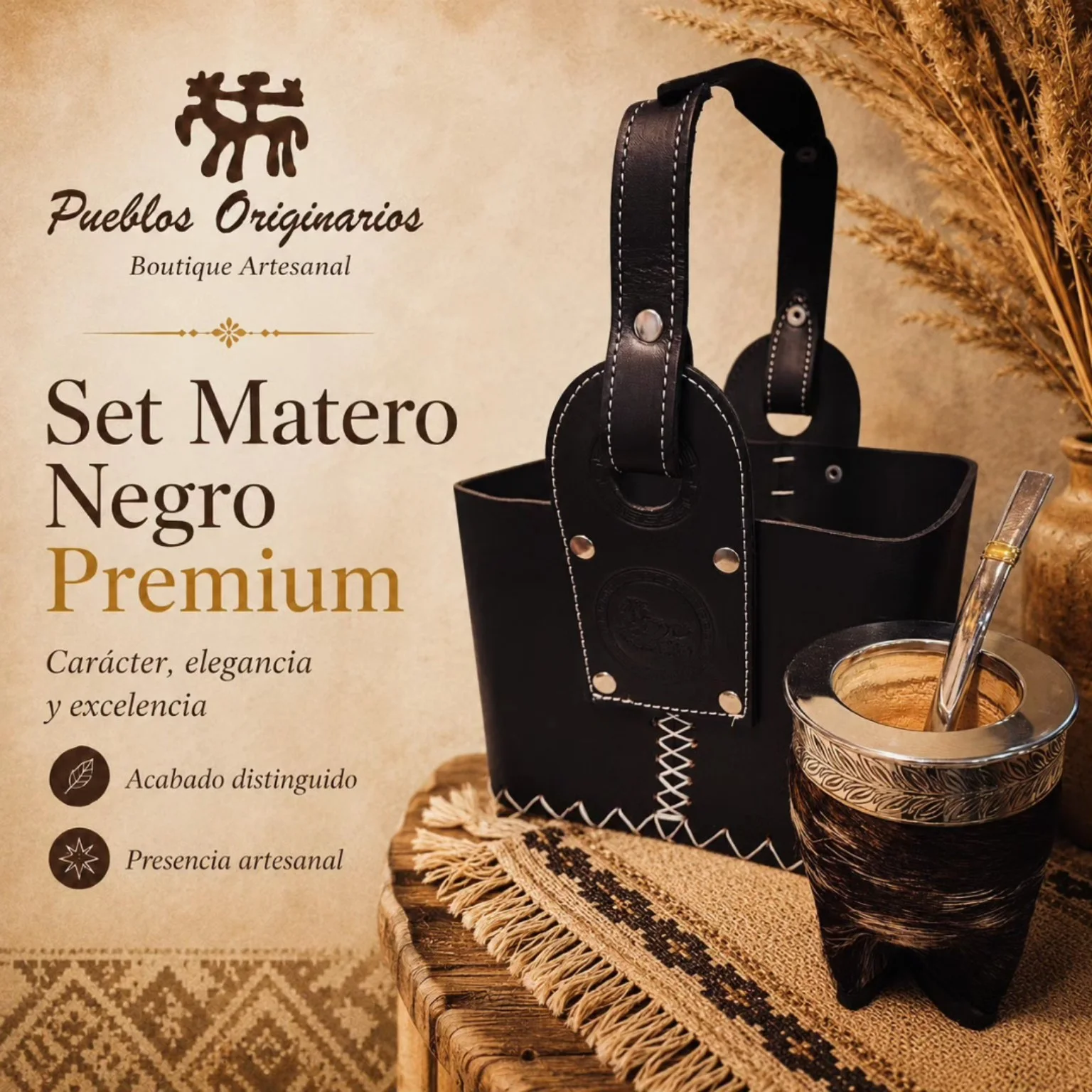Set Matero Negro Premium