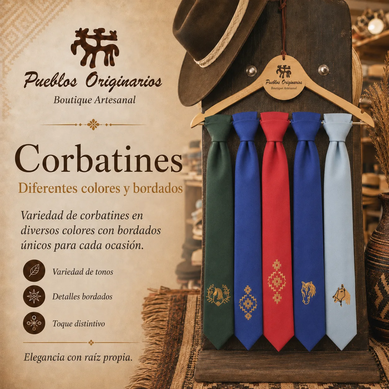 Corbatines Bordados