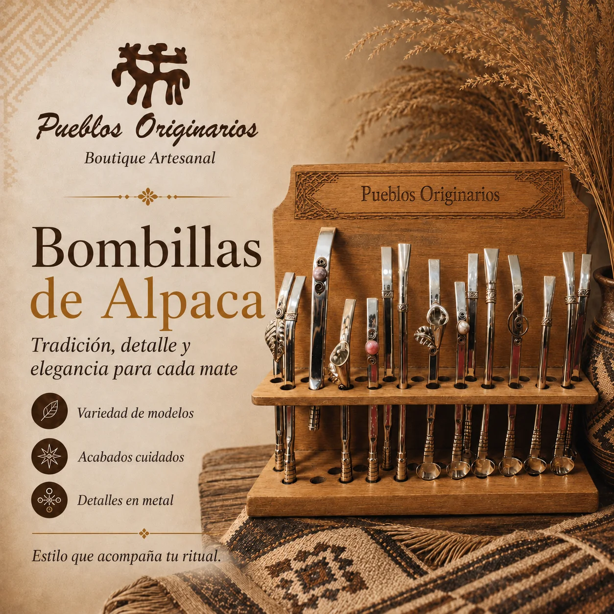 Bombillas de Alpaca