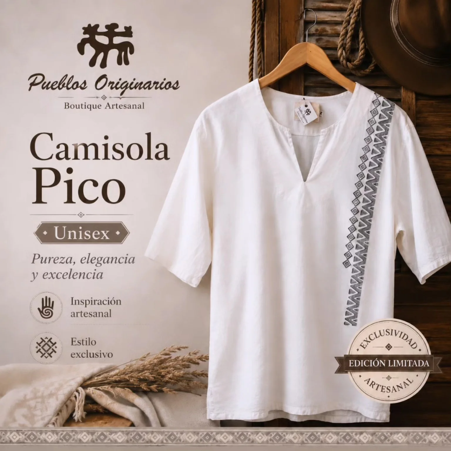 Camisola Pico Unisex